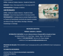 Processo Seletivo do Curso de Especialização em Medicina Intensiva – AMIB-HC 2014